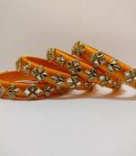 Orange bangles-and-bracelets