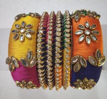 Multicolor bangles-and-bracelets 1