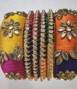 Multicolor bangles-and-bracelets