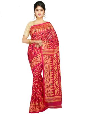 Multicolor Hand Woven Pure Bengal Handloom Saree 1