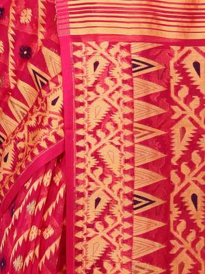 Multicolor Hand Woven Pure Bengal Handloom Saree 3