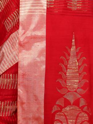 Multicolor Hand Woven Pure Bengal Handloom Saree With Blouse 4