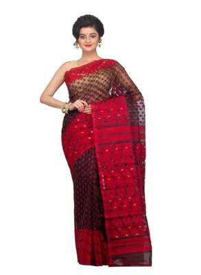 Multicolor Hand Woven Pure Bengal Handloom Saree 1
