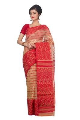 Multicolor hand woven pure bengal handloom saree  2