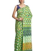 Multicolor Hand Woven Pure Bengal Handloom Saree