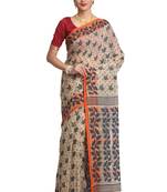 Multicolor Hand Woven Pure Bengal Handloom Saree