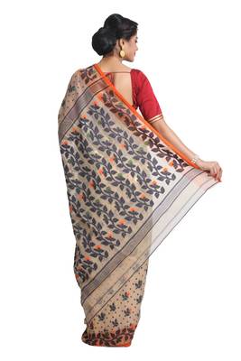 Multicolor Hand Woven Pure Bengal Handloom Saree 3