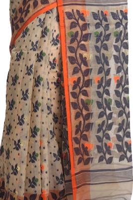 Multicolor Hand Woven Pure Bengal Handloom Saree 4