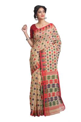Multicolor Hand Woven Pure Bengal Handloom Saree 2