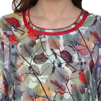 Ridan Women Multicolor printed crepe kurti 4