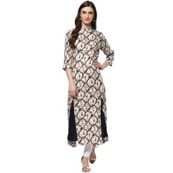 Multicolor printed rayon kurti 1