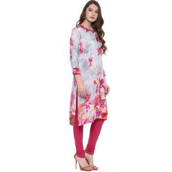  Multicolor printed crepe Women kurti 2