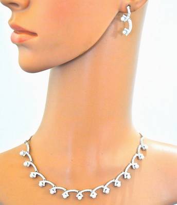 Pearl Diamond Necklace Set 1