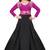 Pink Embroidary Tapeta Silk semi stitched gown