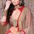 Red raw silk weaved designer saree with multi colour border-SR5717