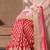 Red raw silk weaved designer saree with multi colour border-SR5717