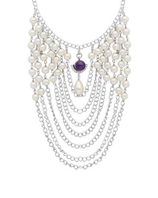 Silver pearl necklaces 1