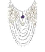 Silver pearl necklaces