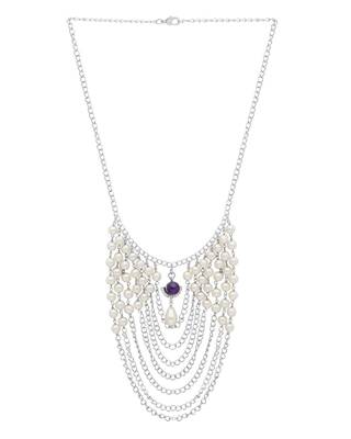 Silver pearl necklaces 2
