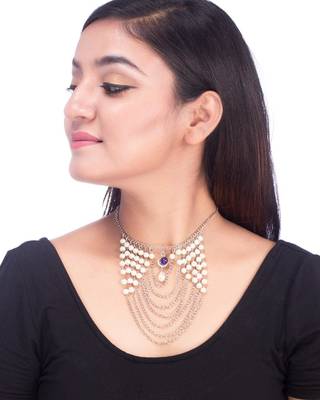 Silver pearl necklaces 3