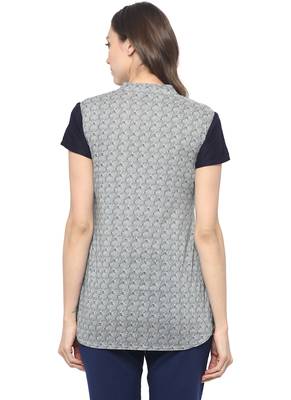 White printed cotton ethnic kurta 2