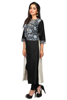 Multicolor Hand Woven Cotton Stitched Kurti 3