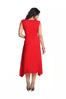 Multicolor Hand Woven Silk Stitched Kurti