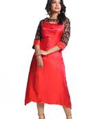 Multicolor Hand Woven Silk Stitched Kurti