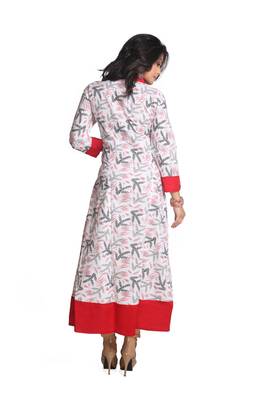 Multicolor Hand Woven Cotton Stitched Kurti 3