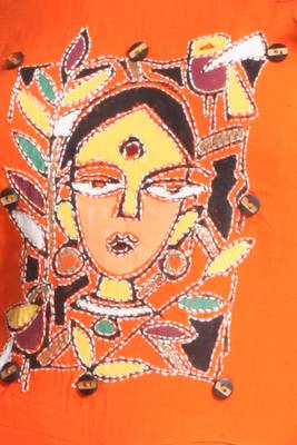 Multicolor Hand Woven Rayon Stitched Kurti 4