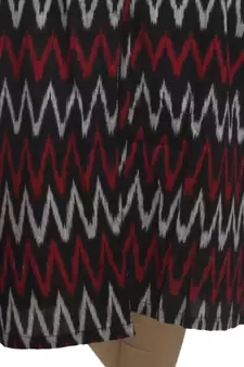 Multicolor Hand Woven Cotton Stitched Kurti