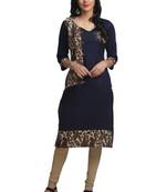 Multicolor Hand Woven Cotton Stitched Kurti