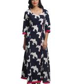 Multicolor Hand Woven Cotton Stitched Kurti