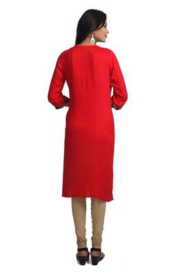 Multicolor Hand Woven Cotton Stitched Kurti 3