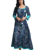 Multicolor Hand Woven Satin Stitched Kurti