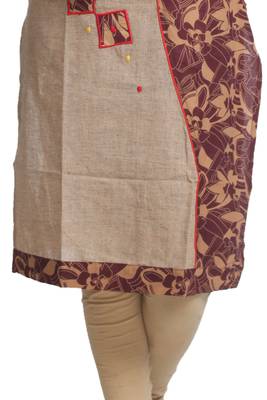 Multicolor Hand Woven Cotton Stitched Kurti 4