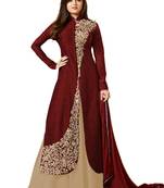 Black embroidered art silk salwar