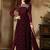 Maroon embroidered art silk salwar