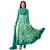 Green embroidered georgette salwar