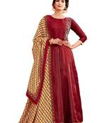 Chiku embroidered art silk salwar