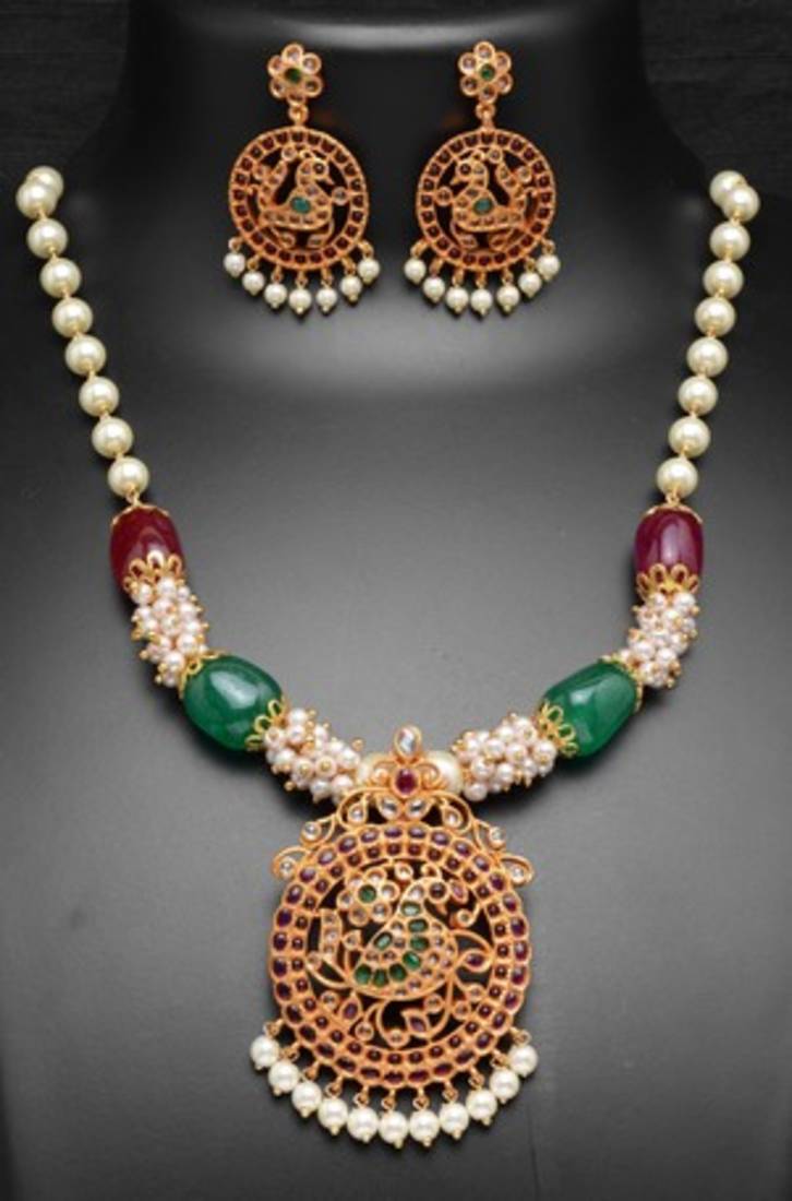 Gold plated copper necklace sets Aira Luxury Fashion Jewellery 2604916