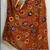 Phulkari Brown Embroidered Georgette Stole And Dupatta