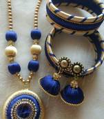 Blue necklaces