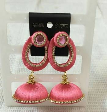 Pink earrings 1
