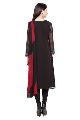Multicolor Printed Georgette Salwar 4