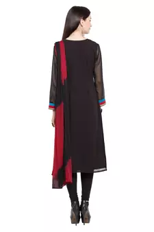 Multicolor Printed Georgette Salwar