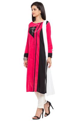 Pink Plain Cotton Salwar 2