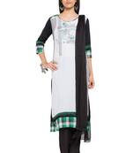 White Printed Cotton Salwar