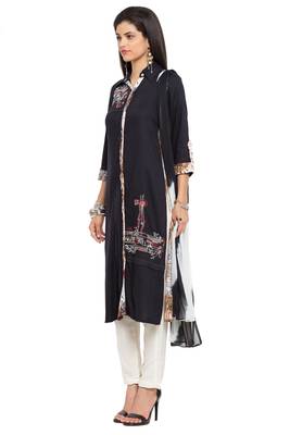 Black Printed Cotton Salwar 2