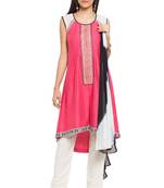 Pink Plain Cotton Salwar